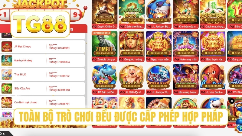TG88 ⭐ Trang Chủ Chính Thức T9/2026 | Link TG88 Xúc Luôn +188K 19 Toàn bộ trò chơi đều được cấp phép hợp pháp